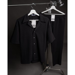 ZARA Jakar suit قميص وبنطلون