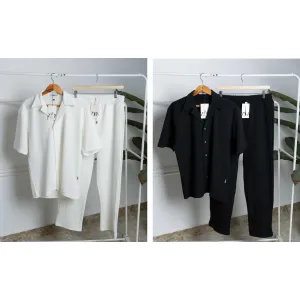 ZARA Jakar suit قميص وبنطلون