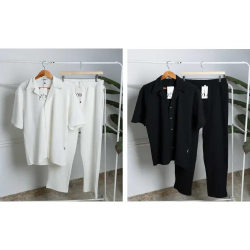 ZARA Jakar suit قميص وبنطلون